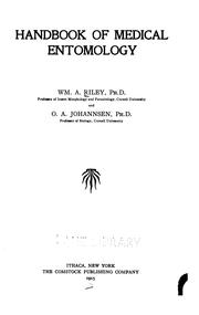 Handbook of medical entomology