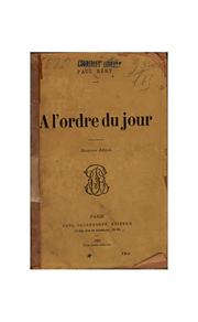 A l'ordre du jour