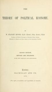 The theory of political economy