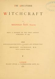 The discoverie of witchcraft