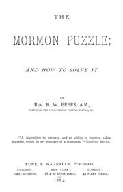 The Mormon puzzle, and how to solve it
