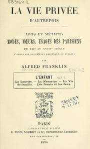 La vie privée d'autrefois