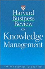 Harvard business review on knowledge management
