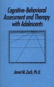 Cognitive-Behavioural Assessment And Therapy With Adolescents