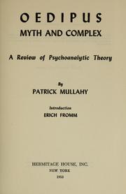 Oedipus: myth and complex