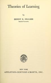 Theories of learning