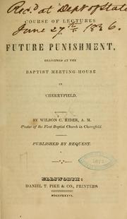 A course of lectures on future punishment...