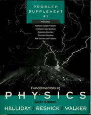 Fundamentals of physics, problem supplement # 1.