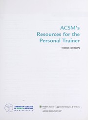 ACSM's resources for the personal trainer
