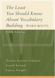 The least you should know about vocabulary building
