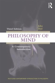 Philosophy Of Mind A Contemporary Introduction