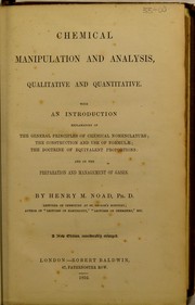 Chemical manipulation and analysis