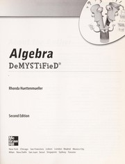 Algebra demystified