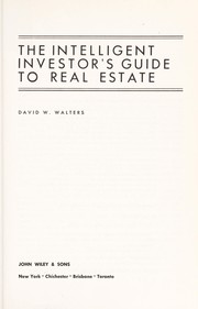 The intelligent investor's guide to real estate