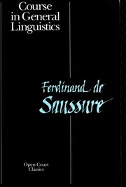 Cours de linguistique générale