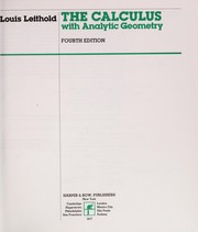 The calculus, with analytic geometry