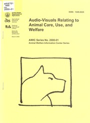 Audio-visuals relating to animal care, use, and welfare