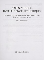 Open source intelligence techniques