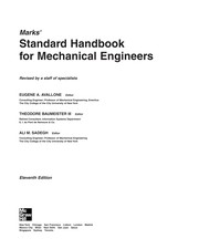 Marks' standard handbook for mechanical engineers