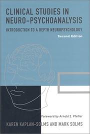 Clinical studies in neuro-psychoanalysis
