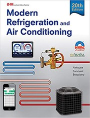 Modern refrigeration and air conditioning - 20. edición