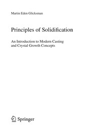 Principles of solidification
