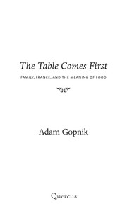 The table comes first