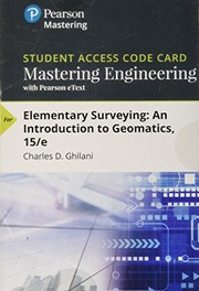 Mastering Engineering with Pearson eText -- Standalone Access Card -- for Elementary Surveying
