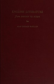 English literature from Dryden to Burns