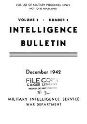 Intelligence Bulletin