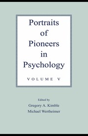 Portraits of pioneers in psychology