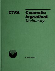 CTFA cosmetic ingredient dictionary
