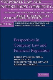 Perspectives in company law and financial regulation