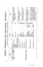 Standard tables and equations in radio-telegraphy