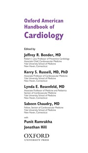 Oxford American handbook of cardiology