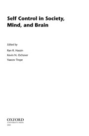 Self control in society, mind, and brain