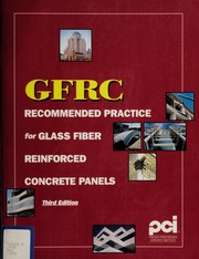 Recommended practice for glass fiber reinforced concrete panels