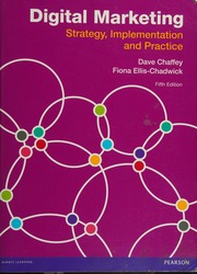 Digital Marketing: Strategy, Implementation and Practice