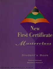 New first certificate masterclass