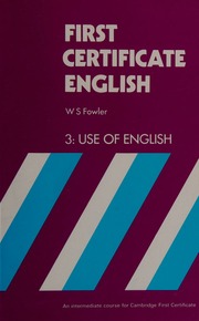 First certificate English