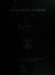 Experimental statistics