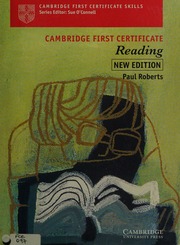 Cambridge first certificate reading