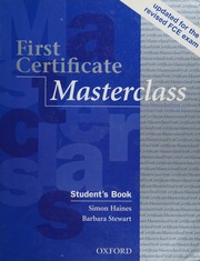 First certificate masterclass. Student's book