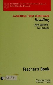 Cambridge first certificate reading