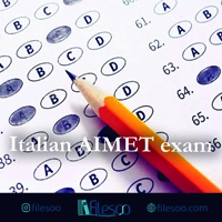 main language Italian AIMET exam book