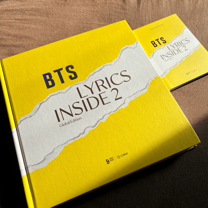 جلد دوم کتاب BTS Lyrics Inside 2 نسخه 2027 ؛ هدیه ای جذاب برای عاشقان آرمی و کی پاپ