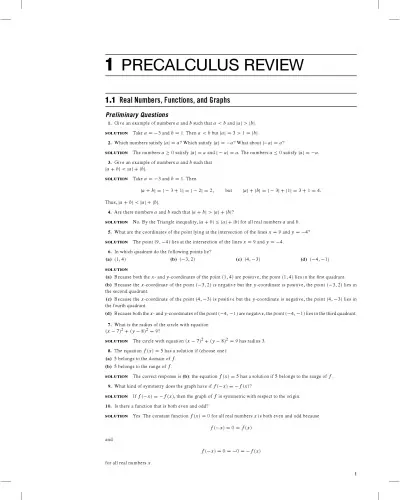 Student Solutions Manual - Calculus Early Transcendentals 3rd Edition