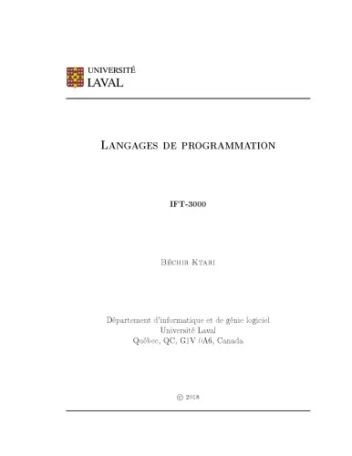 Langages de programmation