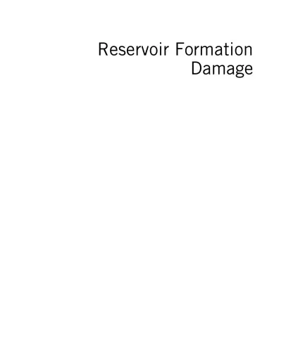 Reservoir Formation Damage